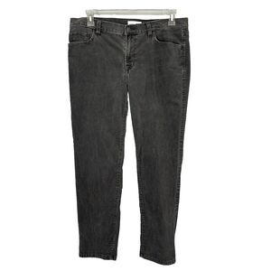 Loft Pants Women 12/31 Gray Corduroy Boyfriend 5Pocket Relaxed Comfy Casual Boho